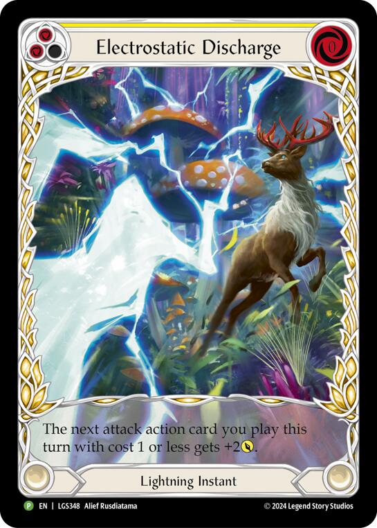 Electostatic Discharge (Yellow) (Extended Art) [LGS348] (Promo)  Rainbow Foil-1