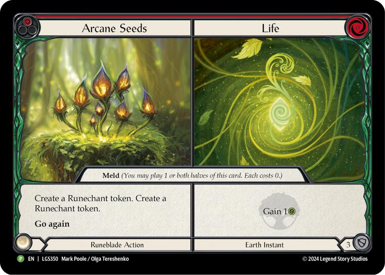 Arcane Seeds // Life [LGS350] (Promo)  Cold Foil-1
