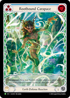 Rootbound Carapace (Blue) (Extended Art) [LGS354] (Promo)  Rainbow Foil-1