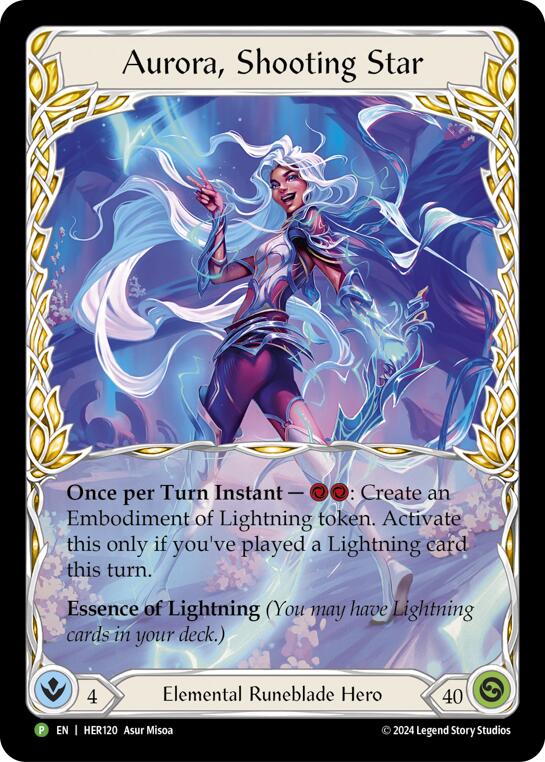 Aurora, Shooting Star [HER120] (Promo)  Rainbow Foil-1