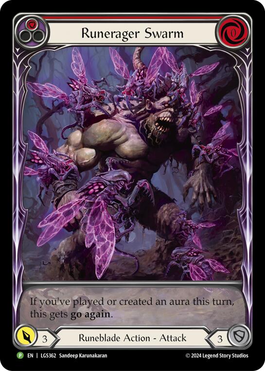 Runerager Swarm (Red) [LGS362] (Promo)  Rainbow Foil-1
