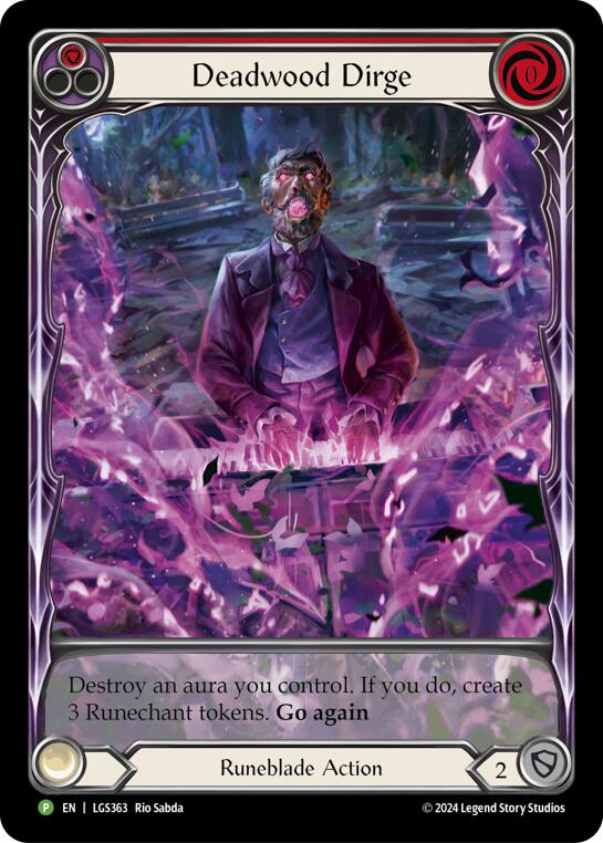 Deadwood Dirge (Red) (Extended Art) [LGS363] (Promo)  Rainbow Foil-1