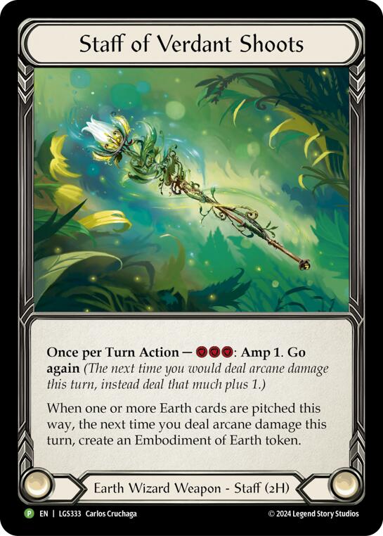 Staff of Verdant Shoots [LGS333] (Promo)  Rainbow Foil-1