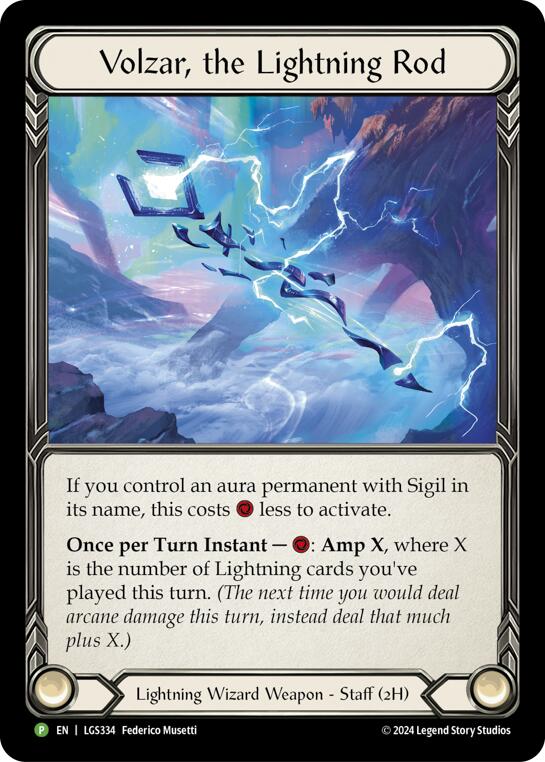 Volzar, the Lightning Rod [LGS334] (Promo)  Rainbow Foil-1