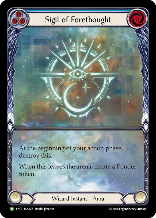Sigil of Forethought (Extended Art) [LGS327] (Promo)  Rainbow Foil-1