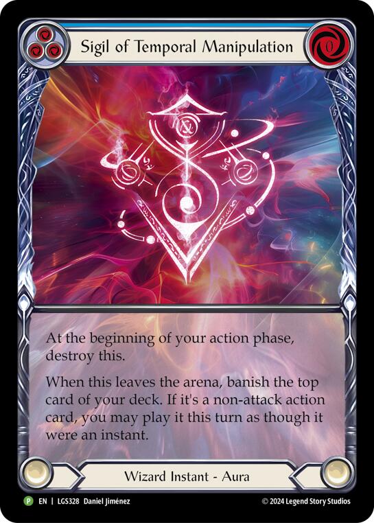 Sigil of Temporal Manipulation (Extended Art) [LGS328] (Promo)  Rainbow Foil-1