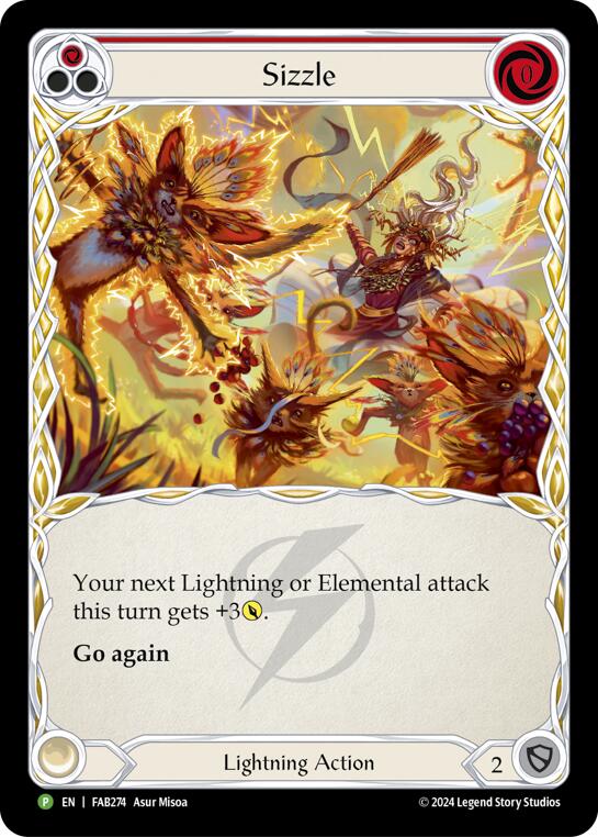 Sizzle (Red) [FAB274] (Promo)  Rainbow Foil-1