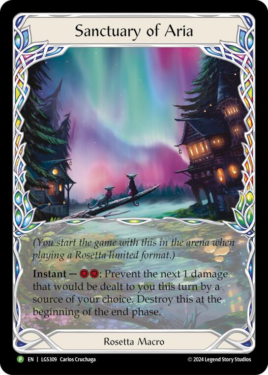 Sanctuary of Aria (Extended Art) [LGS309] (Promo)  Cold Foil-1