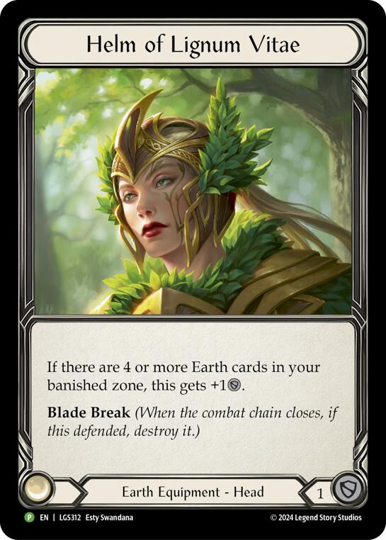 Helm of Lignum Vitae [LGS312] (Promo)  Rainbow Foil-1