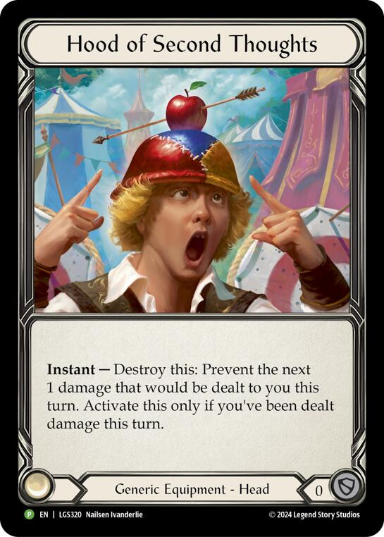 Hood of Second Thoughts - LGS320 [LGS320] (Promo)  Rainbow Foil-1