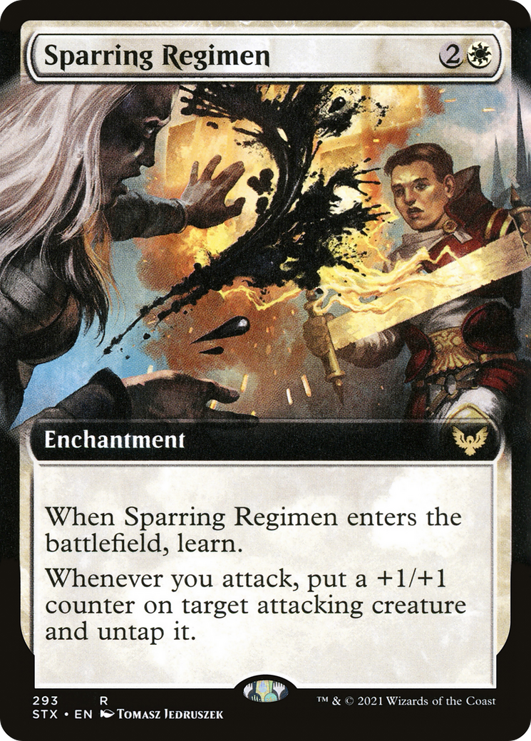 Sparring Regimen (Extended Art) [Strixhaven: School of Mages]-1