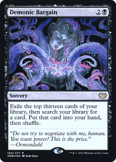 Demonic Bargain [Innistrad: Crimson Vow Prerelease Promos]-1