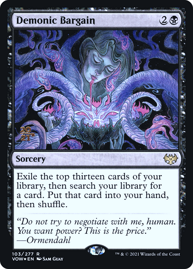 Demonic Bargain [Innistrad: Crimson Vow Prerelease Promos]-1
