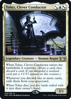 Toluz, Clever Conductor [Streets of New Capenna Prerelease Promos]-1