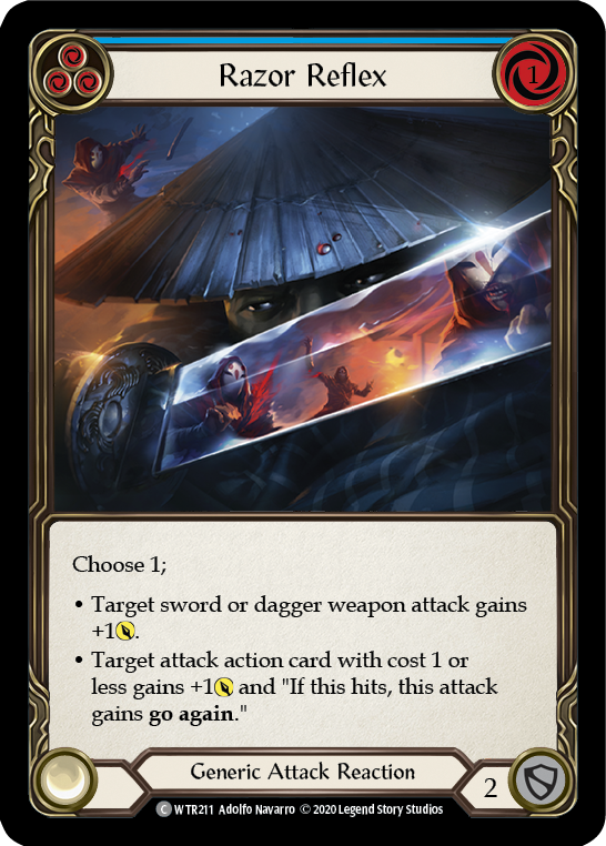 Razor Reflex (Blue) [U-WTR211] (Welcome to Rathe Unlimited)  Unlimited Rainbow Foil-2