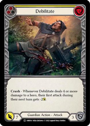 Debilitate (Yellow) [1HB014] (History Pack 1 Bravo Blitz Deck)-1