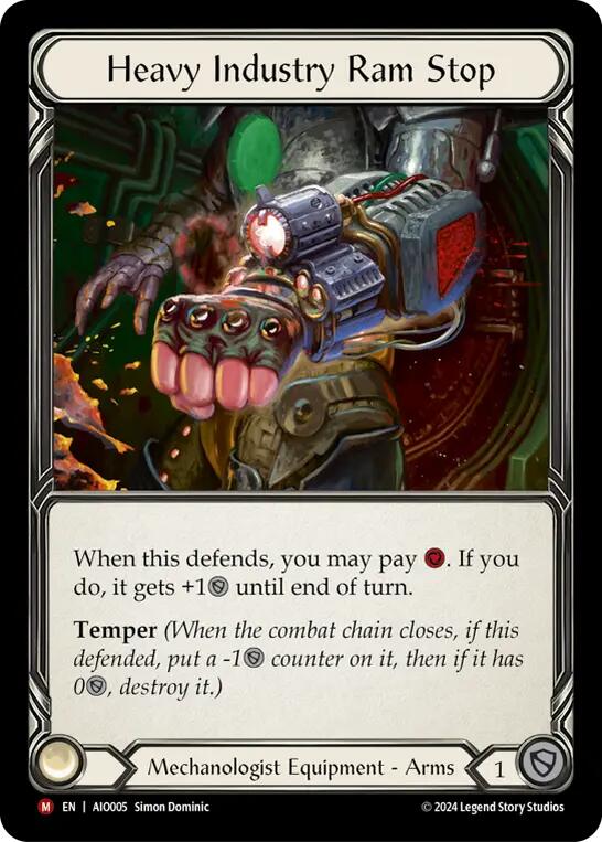 Heavy Industry Ram Stop [AIO005] (Armory Deck: Dash)  Rainbow Foil-1