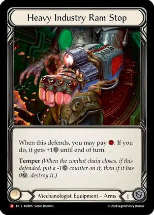 Heavy Industry Ram Stop [AIO005] (Armory Deck: Dash)  Rainbow Foil-3