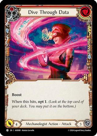 Dive Through Data (Red) [AIO008] (Armory Deck: Dash)-1