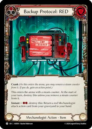 Backup Protocol: RED (Red) [AIO014] (Armory Deck: Dash)-1