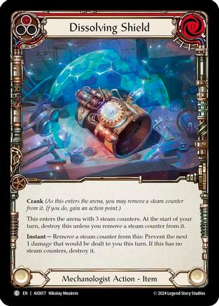 Dissolving Shield (Red) [AIO017] (Armory Deck: Dash)-1