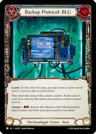 Backup Protocol: BLU (Blue) [AIO025] (Armory Deck: Dash)-1