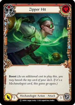 Zipper Hit (Red) [1HD016] (History Pack 1 Dash Blitz Deck)-1