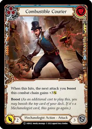 Combustible Courier (Blue) [1HD022] (History Pack 1 Dash Blitz Deck)-1
