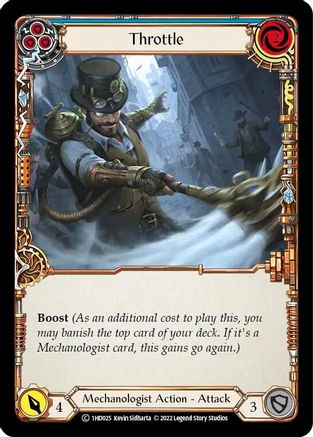 Throttle (Blue) [1HD025] (History Pack 1 Dash Blitz Deck)-1