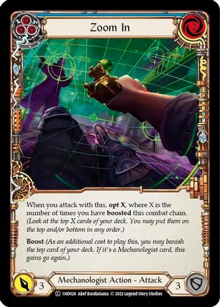 Zoom In (Blue) [1HD028] (History Pack 1 Dash Blitz Deck)-1