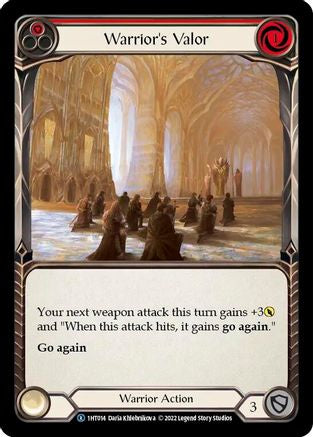 Warrior's Valor (Red) [1HT014] (History Pack 1 Dorinthea Blitz Deck)-1