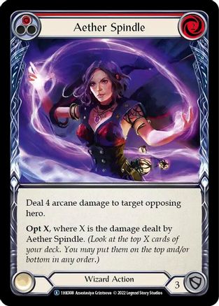 Aether Spindle (Red) [1HK008] (Historic Pack 1 Blitz Deck: Kano)-1