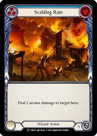 Scalding Rain (Blue) [1HK021] (Historic Pack 1 Blitz Deck: Kano)-1