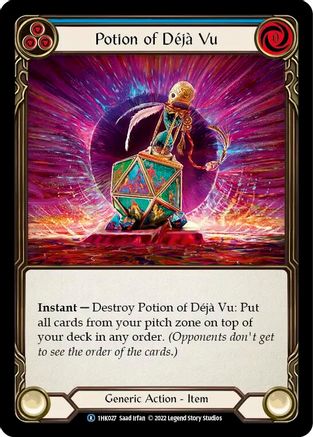 Potion of Deja Vu (Blue) [1HK027] (Historic Pack 1 Blitz Deck: Kano)-1