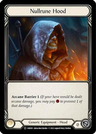 Nullrune Hood [1HR003] (Historic Pack 1 Blitz Deck Rhinar)-1