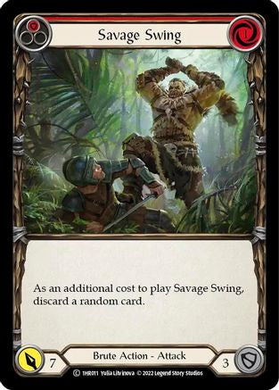 Savage Swing (Red) [1HR011] (Historic Pack 1 Blitz Deck Rhinar)-1