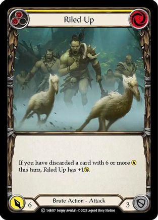 Riled Up (Yellow) [1HR017] (Historic Pack 1 Blitz Deck Rhinar)-1