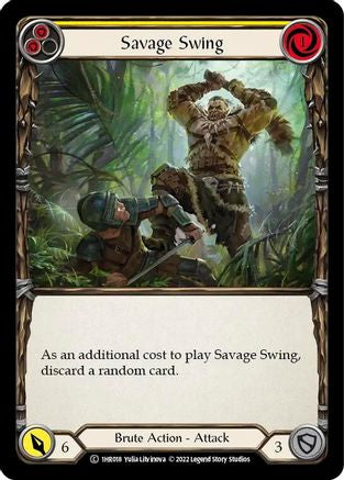 Savage Swing (Yellow) [1HR018] (Historic Pack 1 Blitz Deck Rhinar)-1