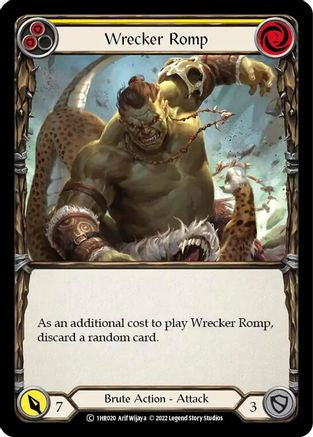 Wrecker Romp (Yellow) [1HR020] (Historic Pack 1 Blitz Deck Rhinar)-1