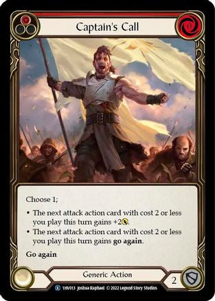 Captain's Call (Red) [1HV013] (Historic Pack 1 Blitz Deck Viserai)-1