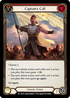 Captain's Call (Red) [1HV013] (Historic Pack 1 Blitz Deck Viserai)-1