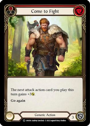 Come to Fight (Red) [1HV014] (Historic Pack 1 Blitz Deck Viserai)-1