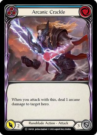 Arcanic Crackle (Blue) [1HV020] (Historic Pack 1 Blitz Deck Viserai)-1
