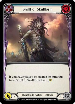 Shrill of Skullform (Blue) [1HV022] (Historic Pack 1 Blitz Deck Viserai)-1