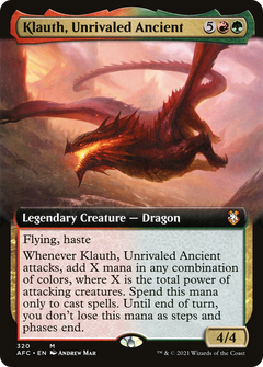 Klauth, Unrivaled Ancient (Extended Art) [Dungeons & Dragons: Adventures in the Forgotten Realms Commander]-1