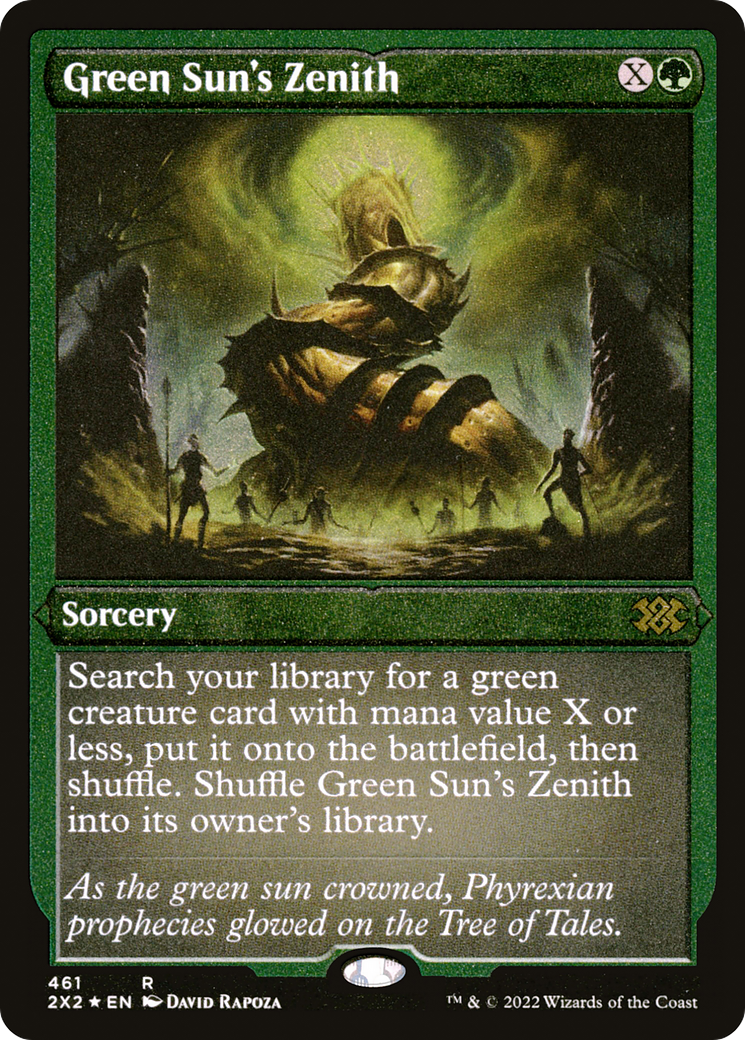 Green Sun's Zenith (Foil Etched) [Double Masters 2022]-1