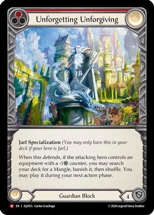 Unforgetting Unforgiving [AJV013] (Armory Deck: Jarl Vetreidi)  Rainbow Foil-1
