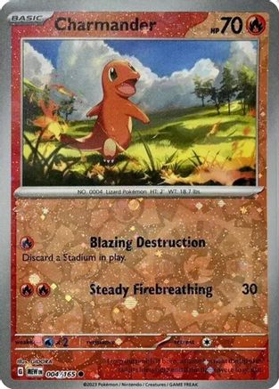 Charmander (004/165) (Cosmos Holo) (Costco Exclusive) [Miscellaneous Cards]-1