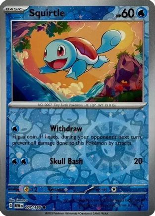 Squirtle (007/165) (Cosmos Holo) (Costco Exclusive) [Scarlet & Violet 151]-1
