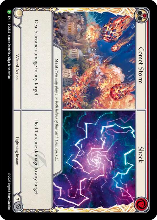 Comet Storm // Shock [LGS335] (Promo)  Cold Foil-1
